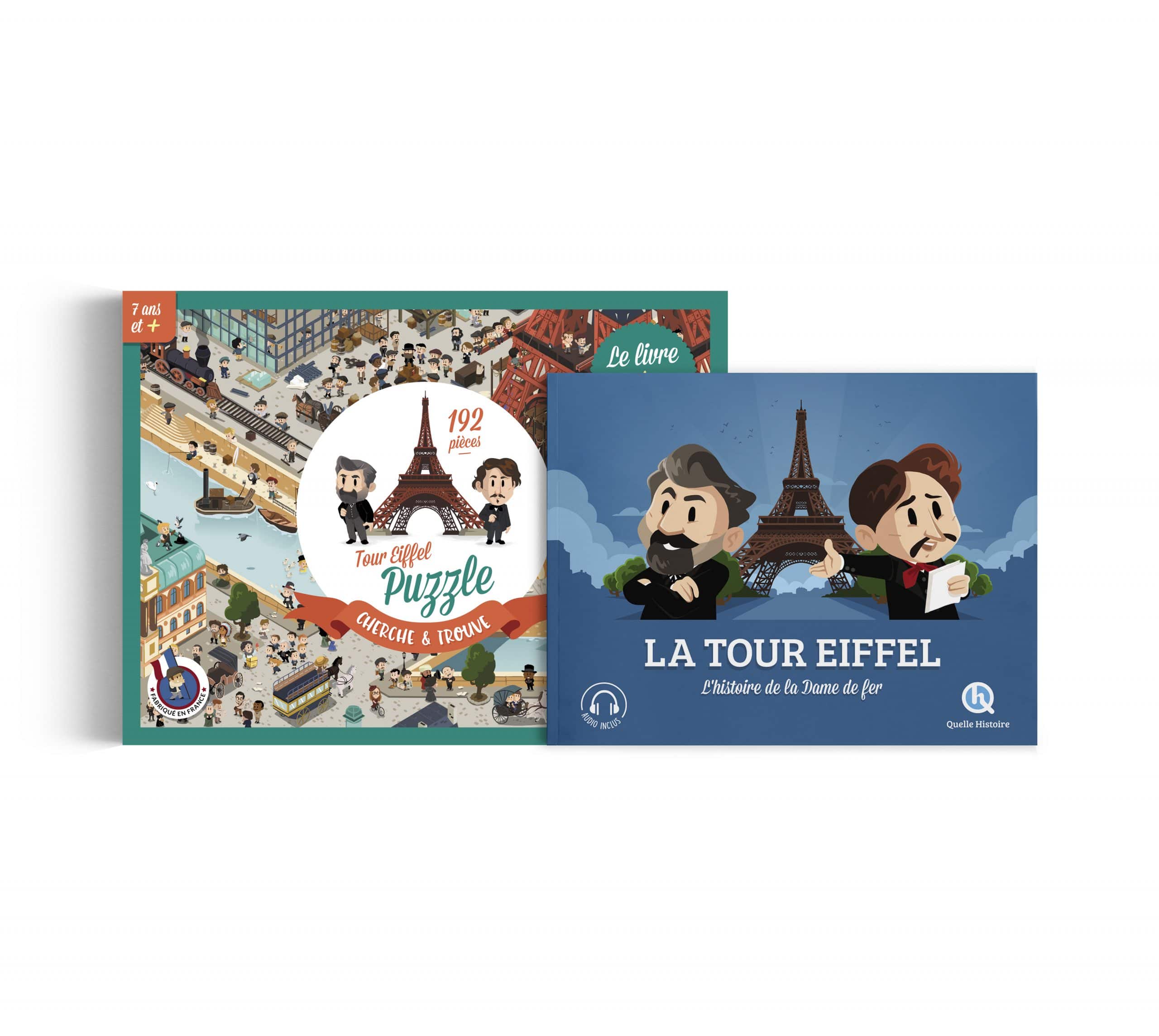 Puzzle + Livre La Tour Eiffel - Coffret