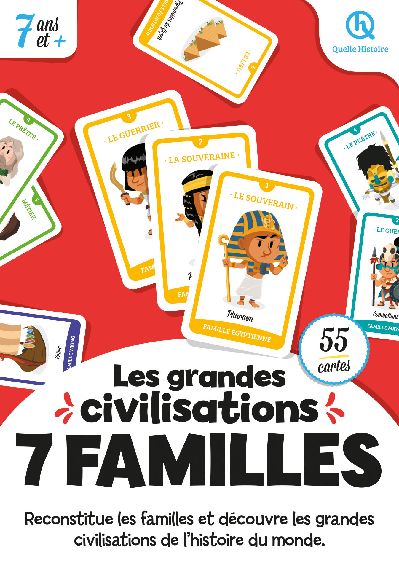 Jeu 7 familles - Civilisations (2nde édition) - Quelle Histoire