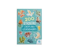 Cahier 200 stickers - Créatures légendaires - Quelle Histoire